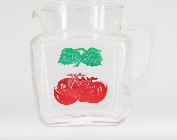 VINTAGE Federal Glass Juice Pitcher. Made in USA.