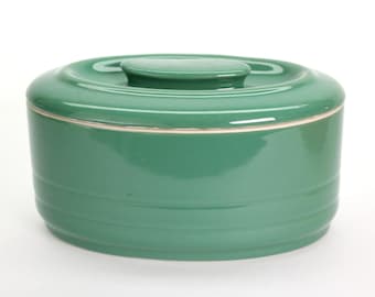 Vintage Hall China Refrigerator Dish: Juniper Green or Bold Orange