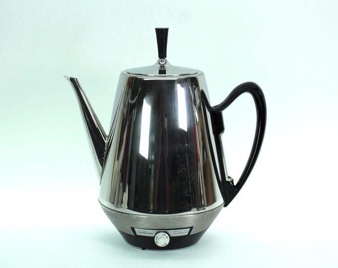 Vintage Sunbeam Coffeemaster AP-76 Percolator: 12-Cup Mid-Century Chrome Coffee Maker
