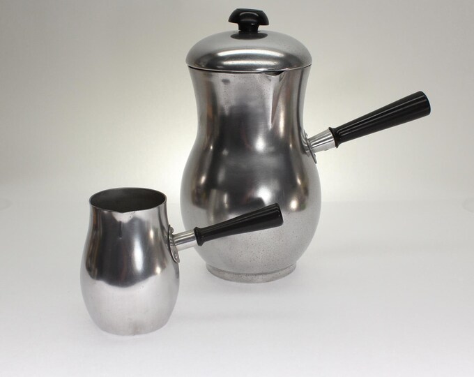 MCM Aluminum Hot Chocolate Set. Made in Spain.
