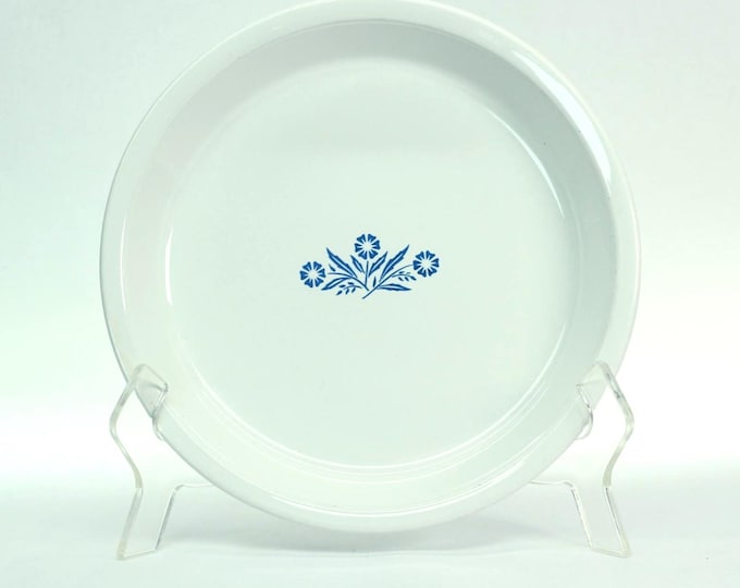 Vintage CorningWare Cornflower Pie Plate P-309 9" Baking Dish Made in USA
