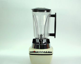 Vintage Hamilton Beach Scovill Cookbook Blender Model 261 Cast Metal Base 520 Watt Made in USA
