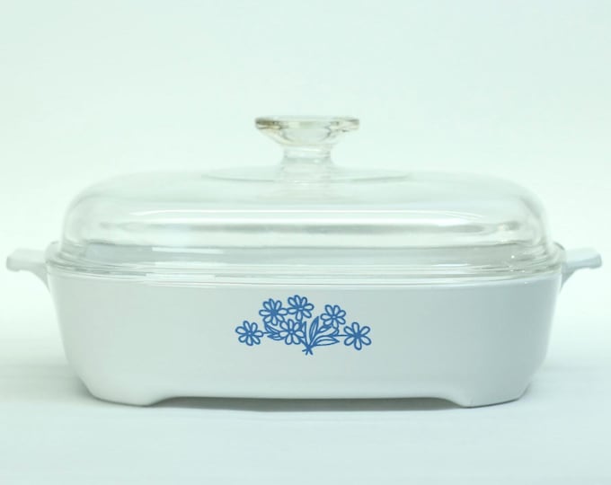 VINTAGE Corning Microwave Browning Dish Montgomery Ward Signature 1 Qt 1980s Made in USA