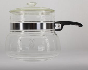 VINTAGE Club Aluminum Glass Saucepan.