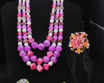 VINTAGE Mid-Century Costume Jewelry.