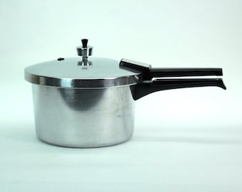 Presto Maid of Honor Pressure Cooker 4 Qt Sears Aluminum Serviced New Seal Vintage Stove Top Cooker Made in USA