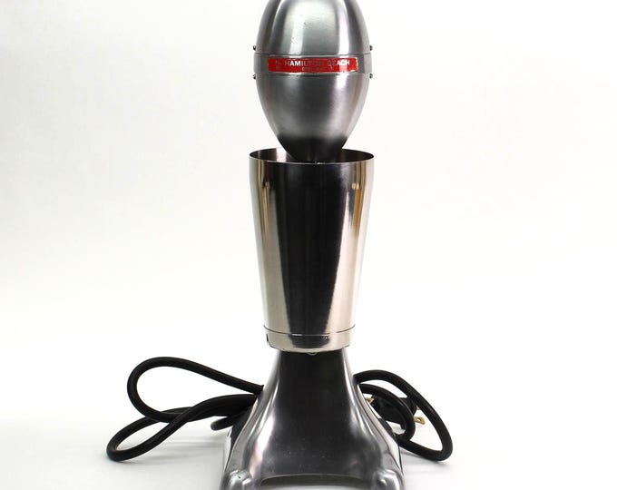 VINTAGE Hamilton Beach Drinkmaster Model 51 Malt Milkshake Mixer Restored Made in USA