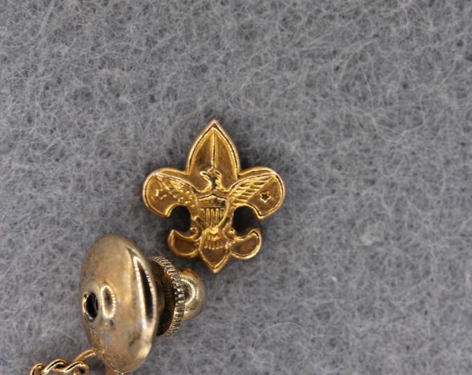 VINTAGE 1/20 10K Gold Filled Boy Scouts of America Lapel Pin