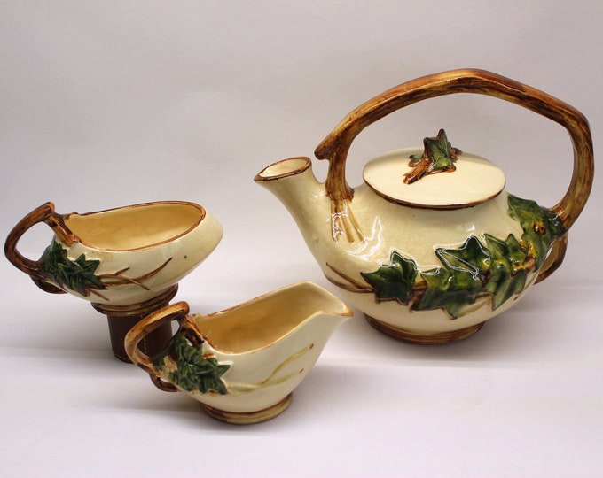 VINTAGE McCoy Ivy Leaf Tea Set