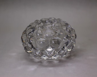 VINTAGE Orrefors Raspberry Votive Holder. Medium.