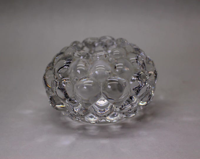 VINTAGE Orrefors Raspberry Votive Holder. Medium.