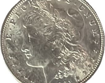 1921 Morgan Silver Dollar. Vintage. MS63 Certified.
