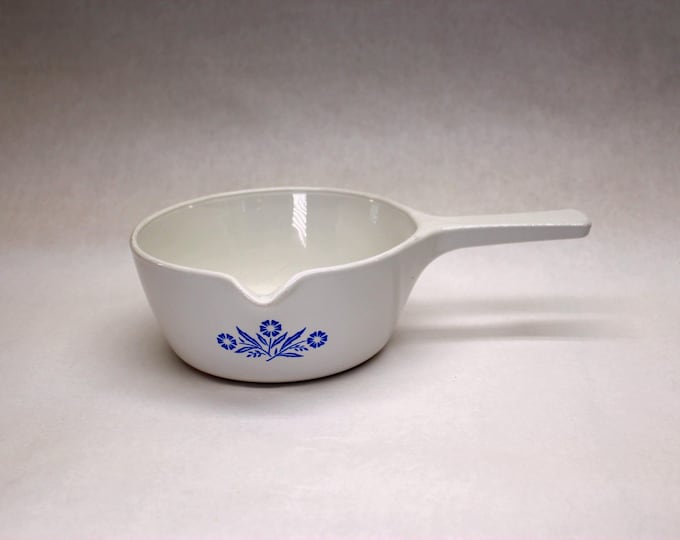 VINTAGE CorningWare 2-1/2 Cup Saucepan.  Blue Cornflower