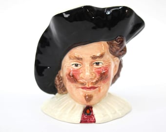 VINTAGE Sylvac Cavalier Character Jug Hand Painted Staffordshire Toby Mug 4.5 Inch Made in England