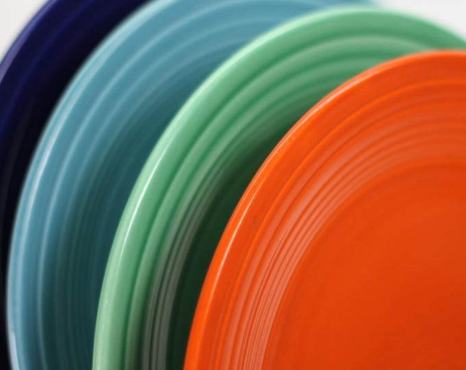 VINTAGE Fiestaware Luncheon Plate. Assorted Colors. Stock Varies.