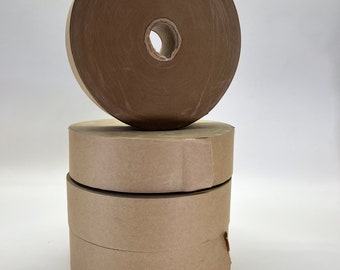 Kraft Paper Tape. Adhesive Backed. Water Activated. 2" Wide.