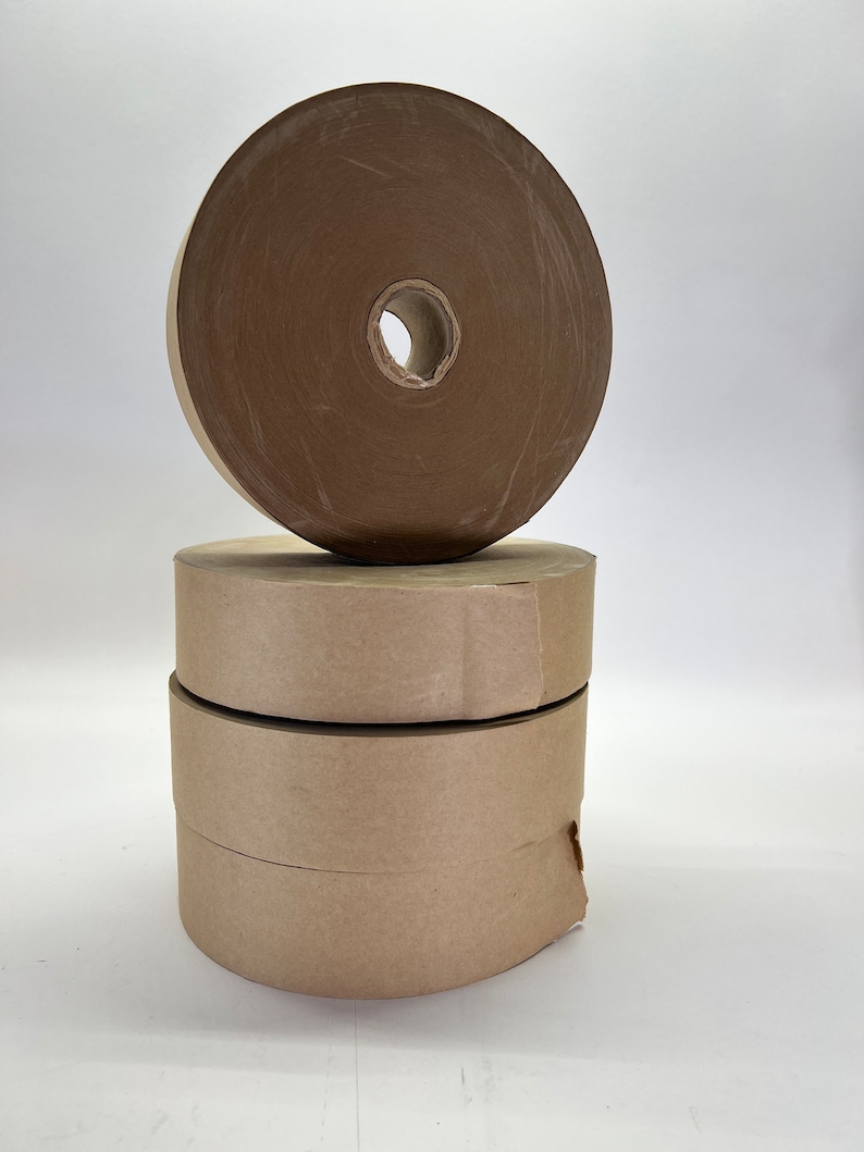 Kraft Paper Tape. Adhesive Backed. Water Activated. 2 Wide. image 1