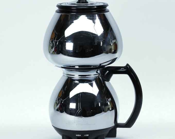 VINTAGE Sunbeam Coffeemaster Model C20B Vacuum Coffee Maker • Early Chrome Edition