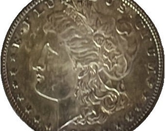 1921 Morgan Silver Dollar. Vintage. Circulated.