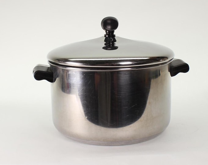 VINTAGE Farberware Aluminum-Clad Stainless Stock Pots – 4 Qt