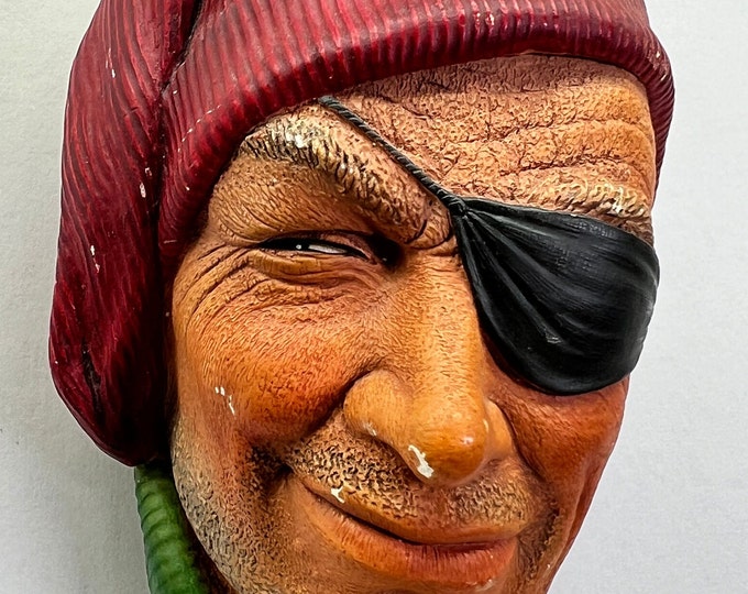 VINTAGE Bosson's LTD. English Chalkware Wall Sculpture. The Smuggler.