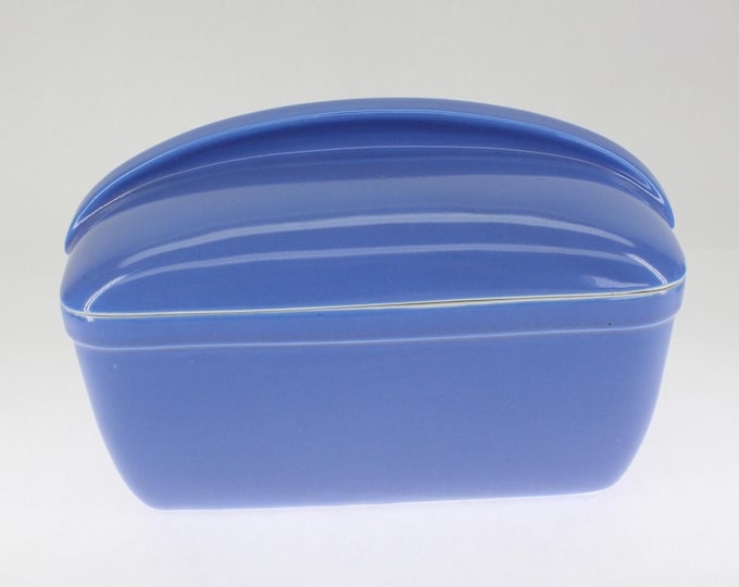 VINTAGE Art Deco 1930's Refrigerator Containers by Hall China for Westinghouse. Ribbed Lid.