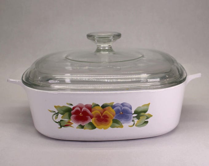 VINTAGE CorningWare Summer Blush 2 Liter Saucepan A-2-B w/ Lid