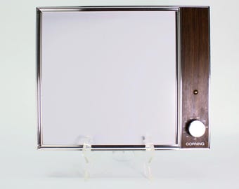 VINTAGE Corning Table Range. Countertop Cooker. Faux Woodgrain. Model E 1310.