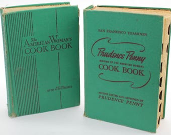 VINTAGE Cookbooks. Your Choice Prudence Penny of San Francisco or National Edition of The American Woman’s Cook Book.