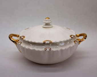 VINTAGE Artisanal Covered Casserole Dish