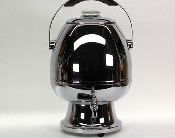 VINTAGE Hamilton Beach 30 Cup Coffee Urn - Model 21CM - Chrome Electric Percolator - Tested - Made in USA