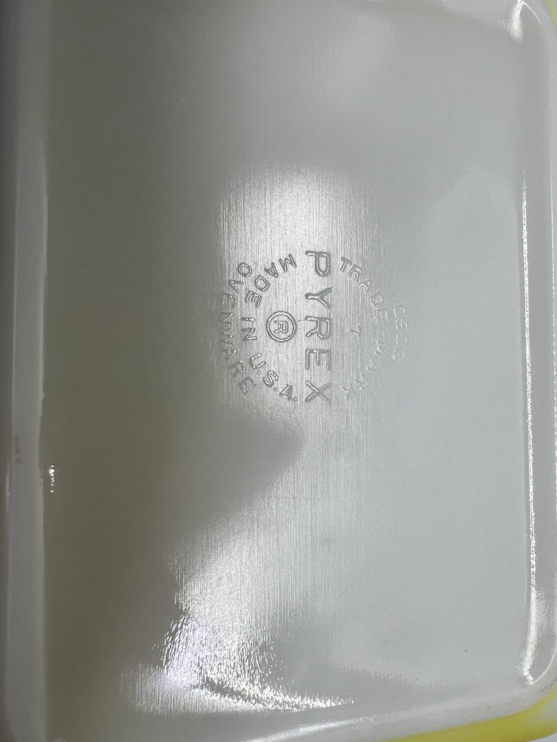 Vintage Yellow Pyrex 503 Refrigerator Dish: 1.5 Quart Mid-century ...