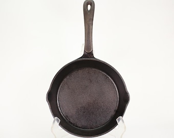 VINTAGE Lodge Unmarked Cast Iron Skillet – 8-1/4" Frying Pan, Restored & Seasoned, Made in USA