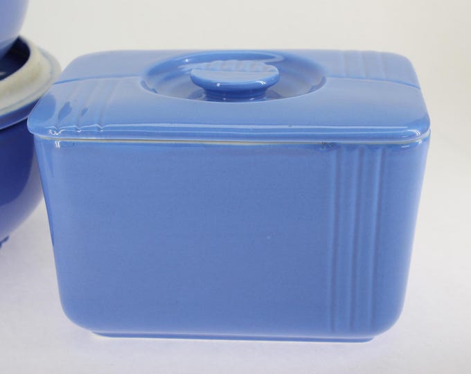 VINTAGE Art Deco 1930's Refrigerator Containers by Hall China for Westinghouse. Lid with Knob