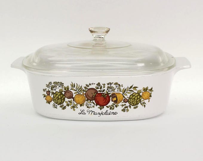 VINTAGE Corning Ware Spice of Life A-2-B 2 Qt Casserole with Lid - Made in USA