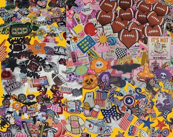 Mystery Iron On Patch Bundle: Trendy Embroidered Patches