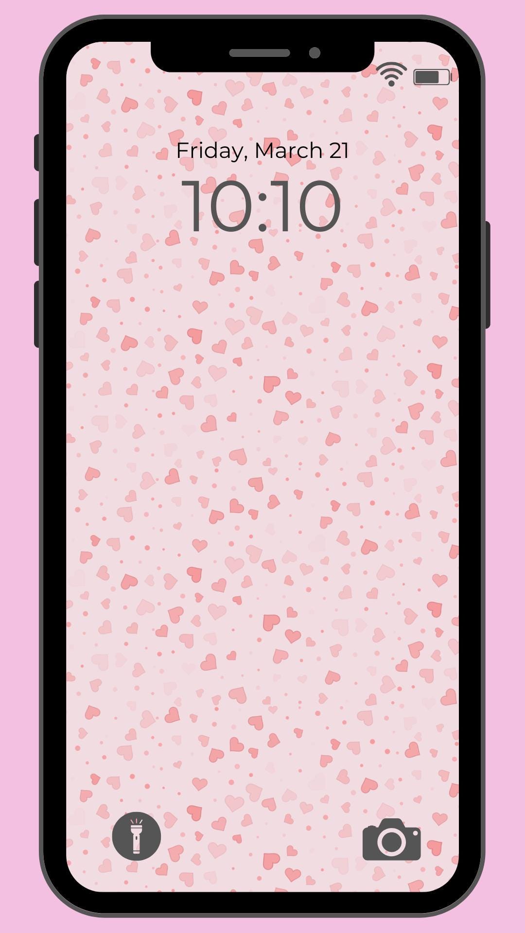 Pink iPhone Wallpaper Bundle | App Icons | Instant Download - Etsy