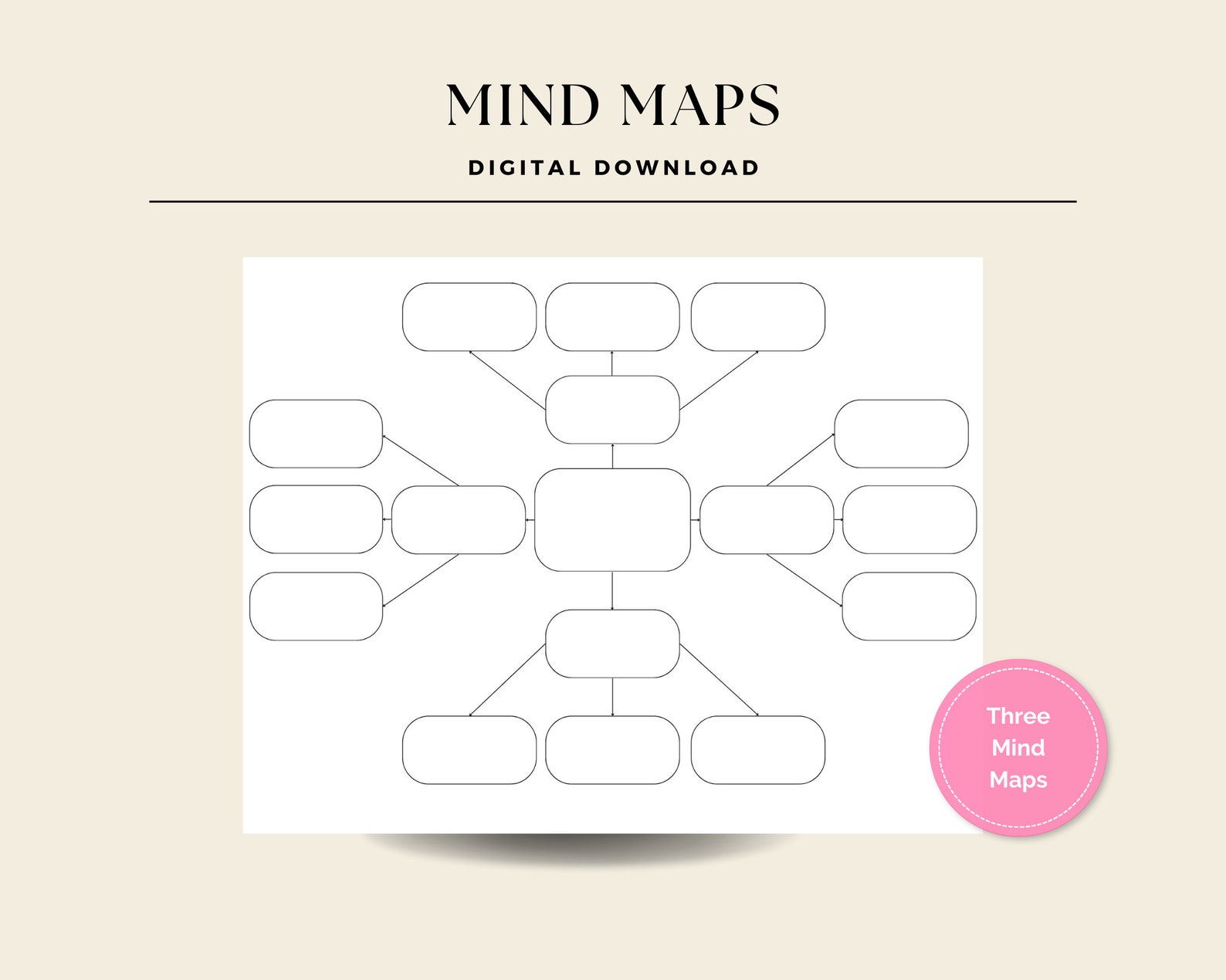 Printable Mind Map Templates Etsy