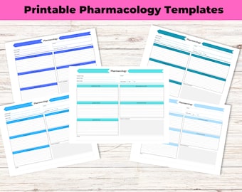 Modello di farmacologia stampabile
