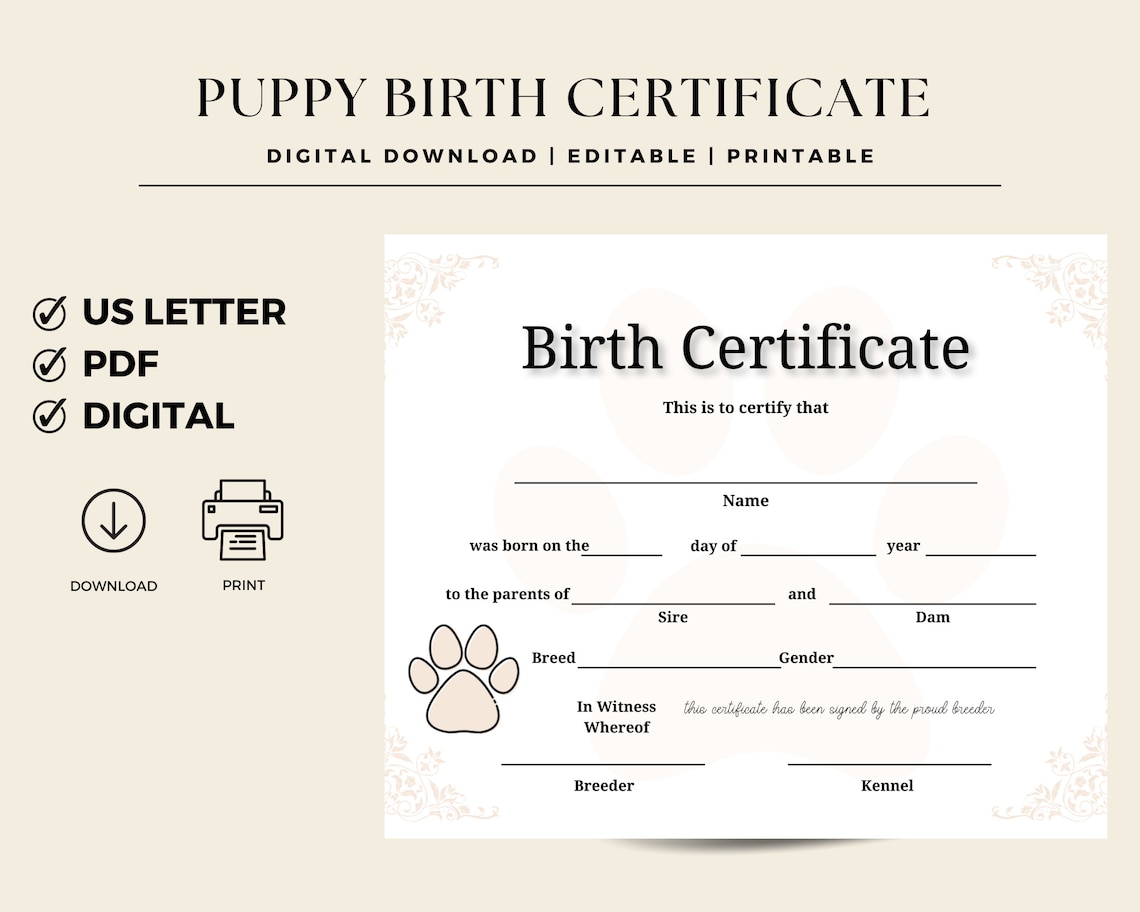 Puppy Breeder Pack | Editable Puppy Breeder Pack | Printable Dog ...