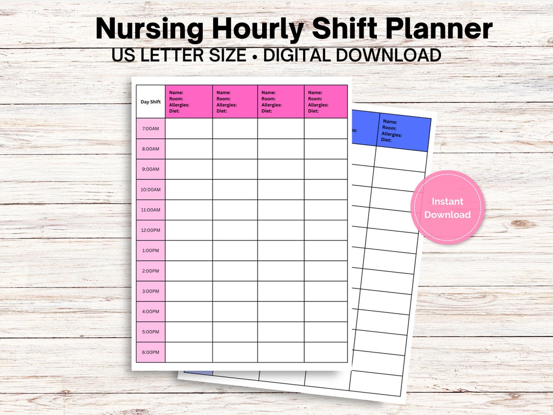 hourly-nursing-shift-planner-etsy