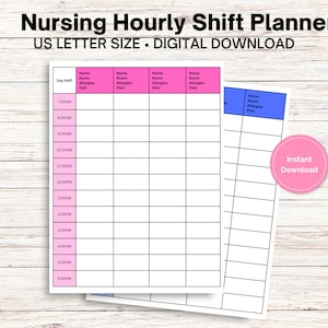 Hourly Nursing Shift Planner