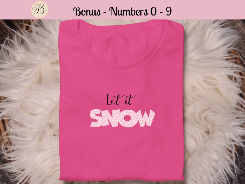 Snowflake Clipart Alphabet, Snowflake Letters PNG, Pastel Snowflake