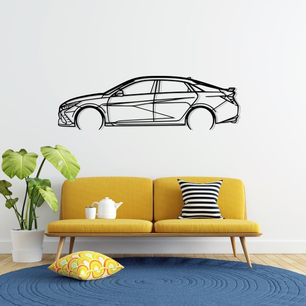 Elantra N 2022 Detailed Metal Car Silhouette Wall Art, Metal Wall Art Decor, Gift For Car Lovers, Car Guy Gifts, Car Gifts For Him