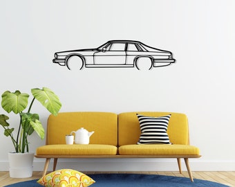 XJS Detailed Metal Car Silhouette Wall Art, Metal Wall Art Decor, Gift For Car Lovers, Car Guy Gifts, Car Gifts For Him