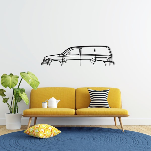 HHR Panel Van 2007 Classic Metal Car Silhouette Wall Art, Metal Wall Art Decor, Gift For Car Lovers, Car Guy Gifts, Car Gifts For Him