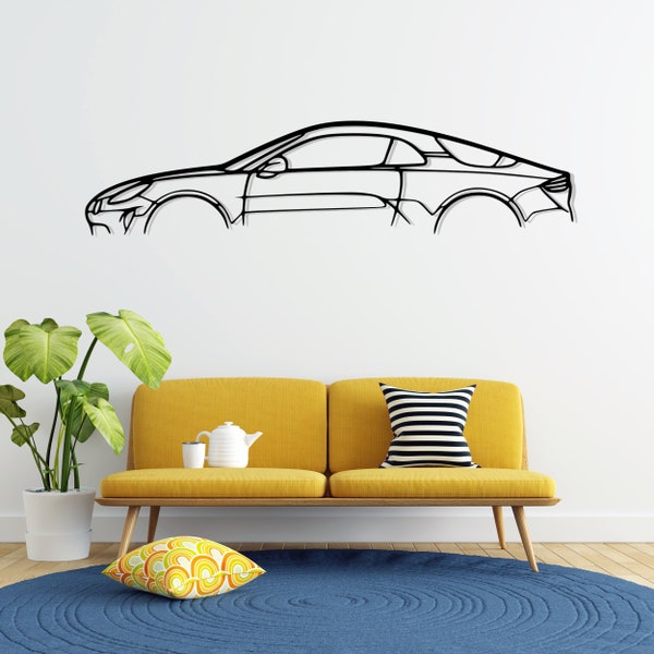 Alpine A110 Metal Car Silhouette Wall Art, Metal Wall Art Decor, Gift For Car Lovers, Car Guy Gifts, Car Gifts For Him