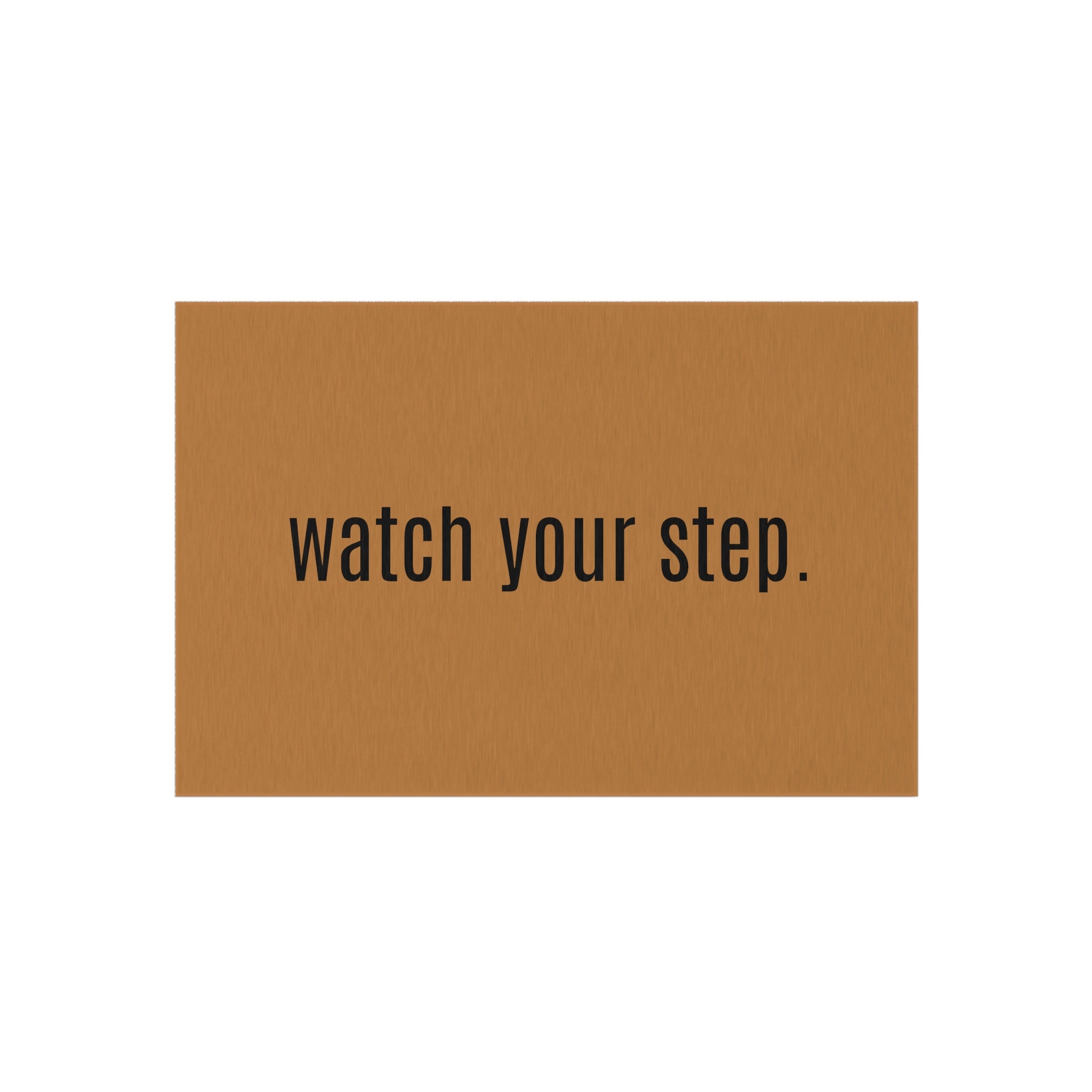 Watch Your Step Rug Watch Your Step Outdoor Rug - Etsy