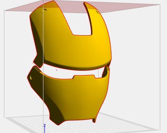 Ironman Gesichtsplatte (abgetrennt)