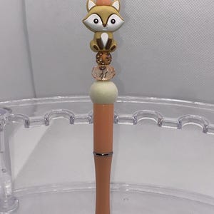 Stylo perlé renard fauve
